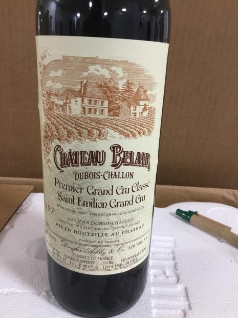 シャトー・ベル・エール（Chateau Bel Air）1997年 1997 Château Belair (Dubois-Challon) - CellarTracker