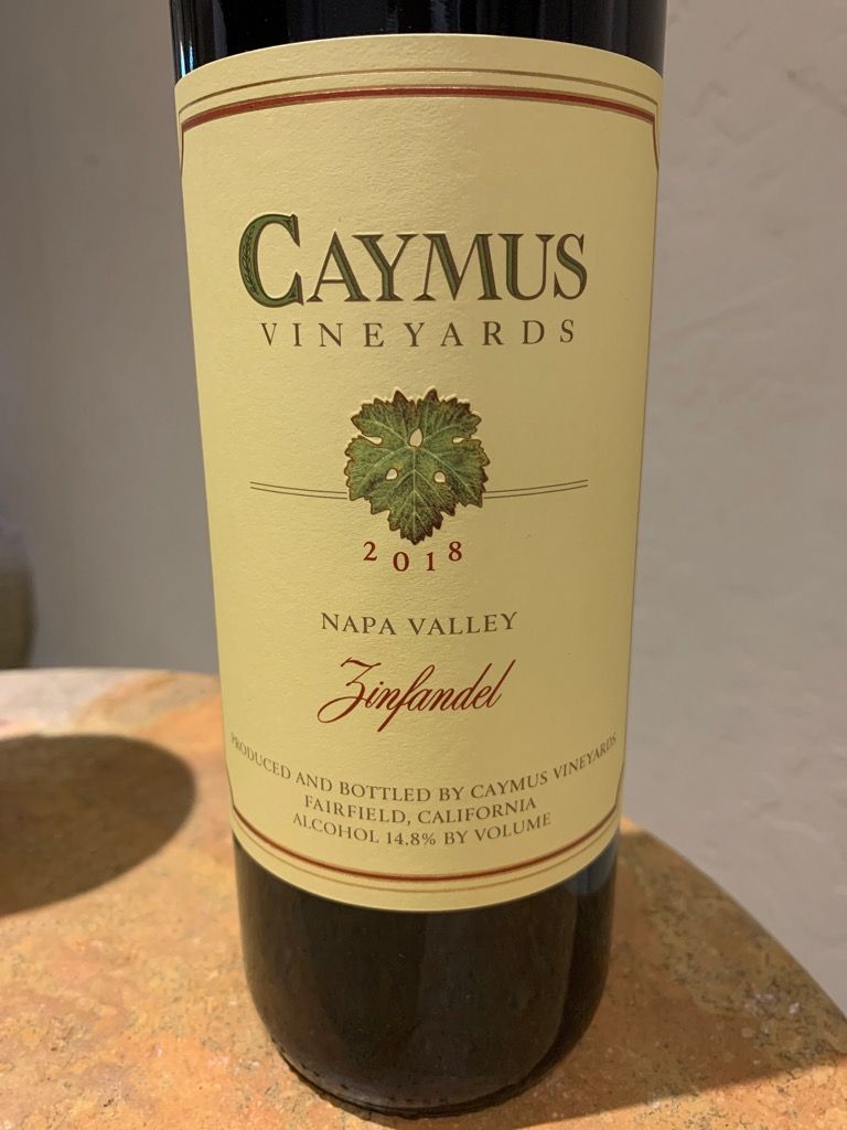 2018 Caymus Zinfandel - CellarTracker