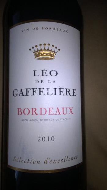 2010 Leo De La Gaffeliere France Bordeaux Libournais St Emilion Cellartracker