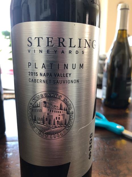 Valley Cabernet Sterling Chardonnay 2015 Sterling Vineyards Napa