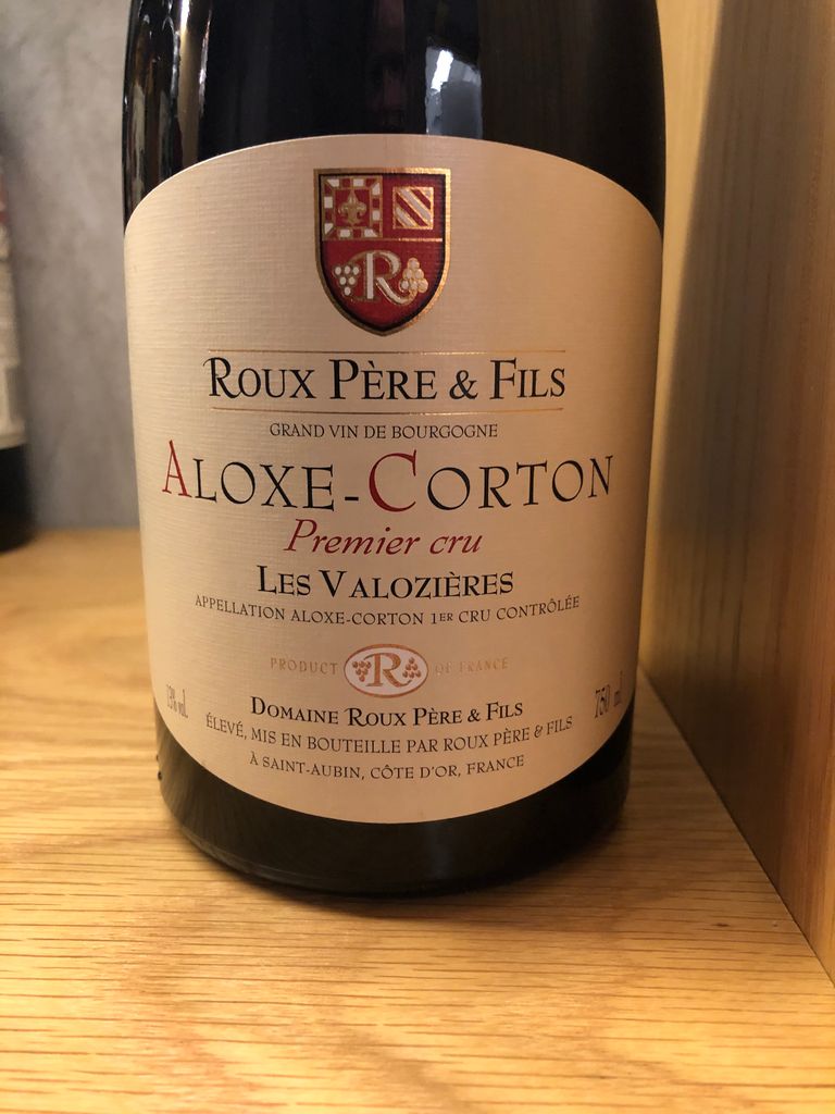 Roux P Re Fils Aloxe Corton Er Cru Les Valozi Res France