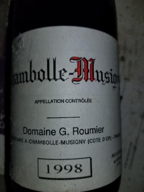 1998 Domaine G. Roumier / Christophe Roumier Chambolle-Musigny
