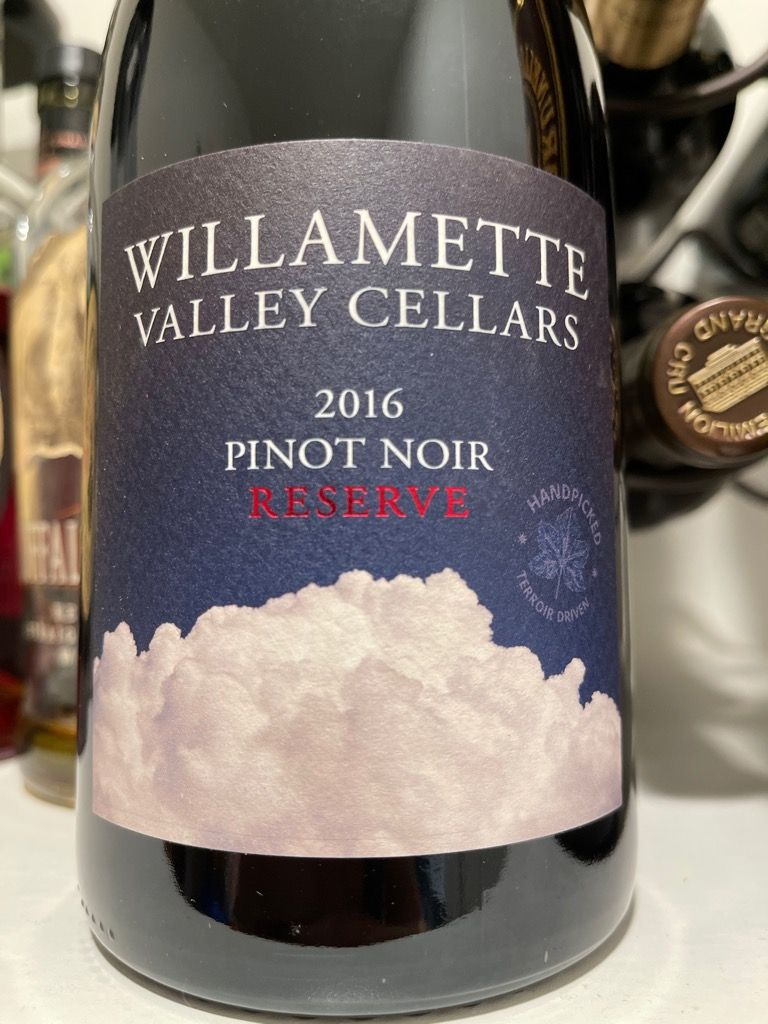 Willamette Valley Cellars Pinot Noir 2016 2025 www