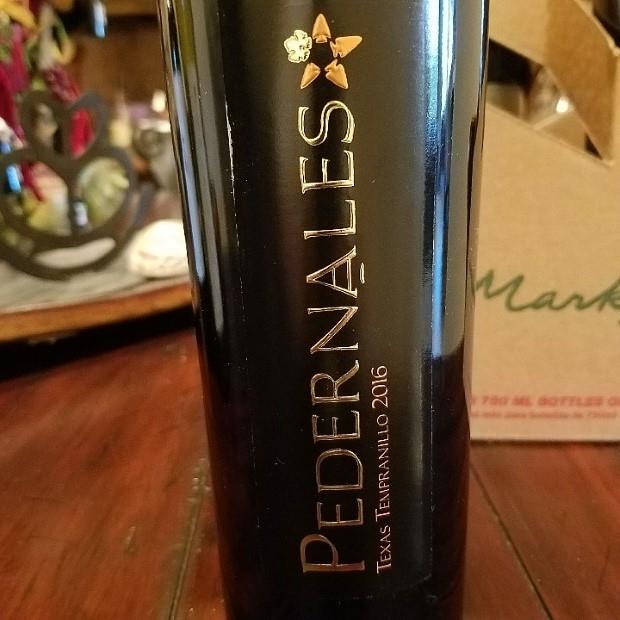 2016 Pedernales Cellars Tempranillo Texas Hill Country Tempranillo, USA ...