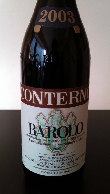 2003 Giacomo Conterno Barolo Cascina Francia, Italy, Piedmont, Langhe ...