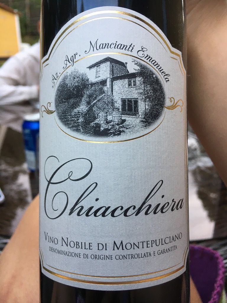 2014 Cantina Chiacchiera Vino Nobile di Montepulciano, Italy, Tuscany ...