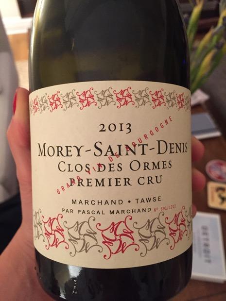 2014 Marchand & Tawse / Pascal Marchand Morey-Saint-Denis 1er Cru