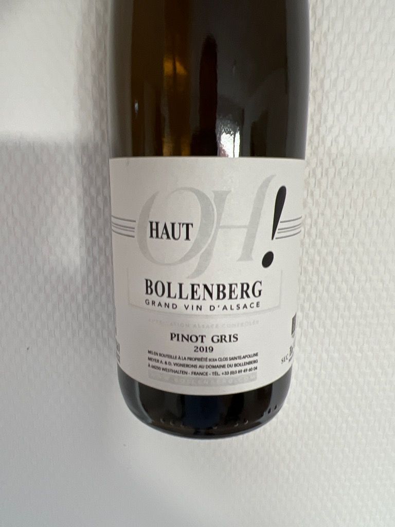 2018 Clos SainteApolline Pinot Gris Bollenberg Selection, France