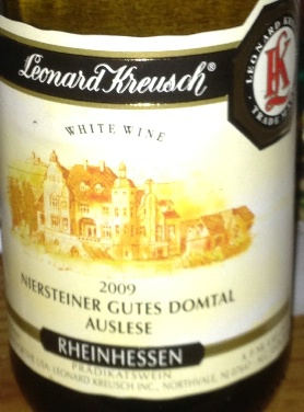 2009 Leonard Kreusch Niersteiner Riesling Gutes Domtal Auslese, Germany ...