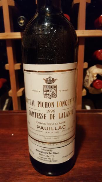 1996 Château Pichon Longueville Comtesse de Lalande - CellarTracker