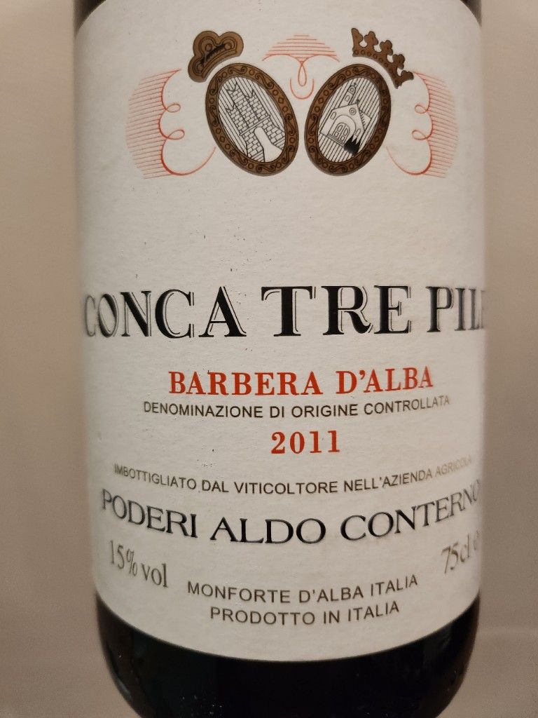 Barbera d'Alba 2011 Poderi 割引 Aldo Conterno TN: Tasting at