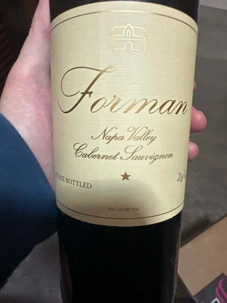 2017 Forman Cabernet Sauvignon - CellarTracker