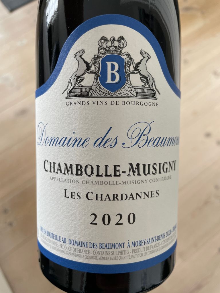 2009 Domaine des Beaumont Chambolle Musigny Les Chardannes