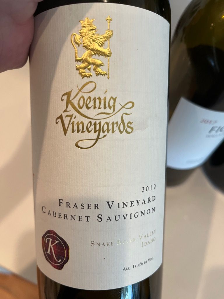 2019 Koenig Vineyards Sauvignon Fraser Vineyard, USA, Idaho
