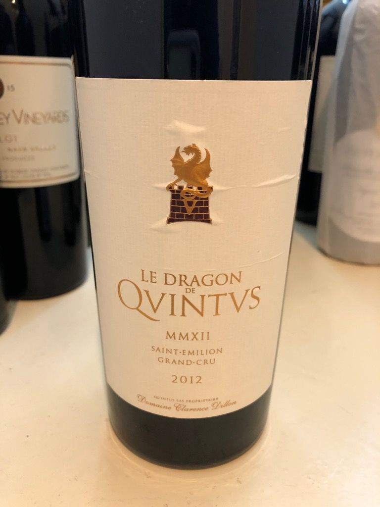 2012 Château Quintus Le Dragon de Quintus, France, Bordeaux, Libournais
