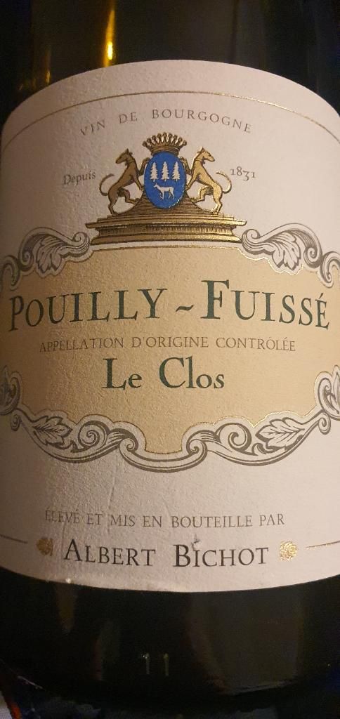 2019 Maison Albert Bichot Pouilly-Fuissé Le Clos, France, Burgundy ...