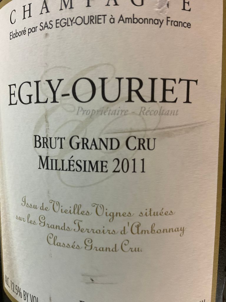 Egly Ouriet Grand Cru Millesime 2011 エグリ・ウーリエ-