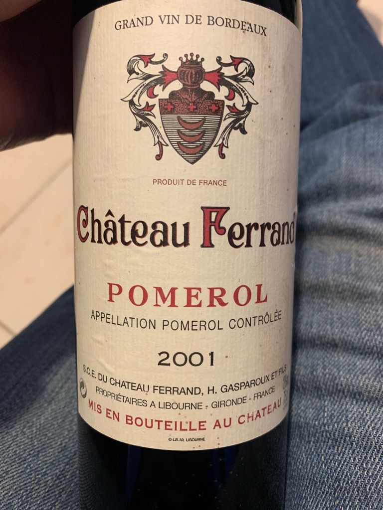2001 Château Ferrand - CellarTracker