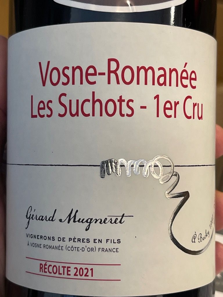 2021 Gérard Mugneret Vosne-Romanée 1er Cru Les Suchots - CellarTracker