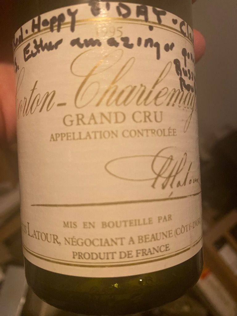 アロースコルトン1995,ラドワプルミエクリュ1996 アロースコルトン1995