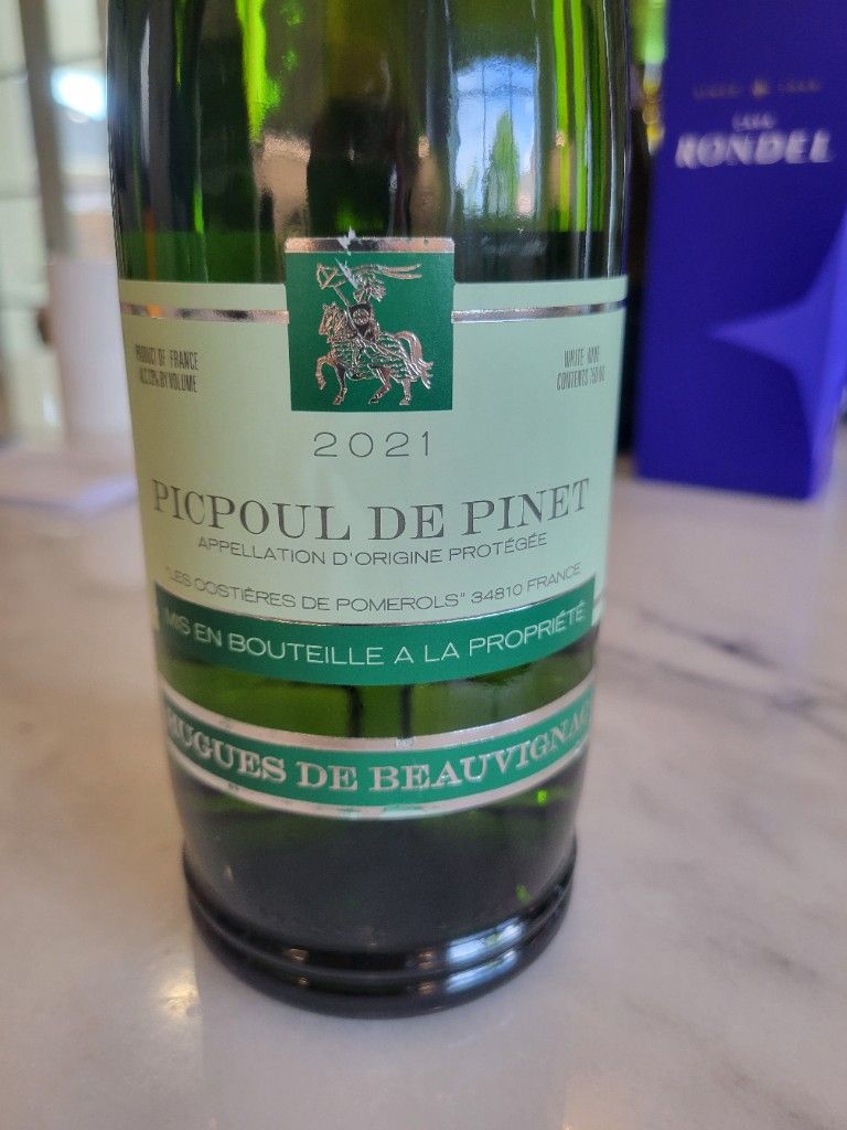 2021 Les Costières De Pomérols Picpoul De Pinet Hugues De Beauvignac ...