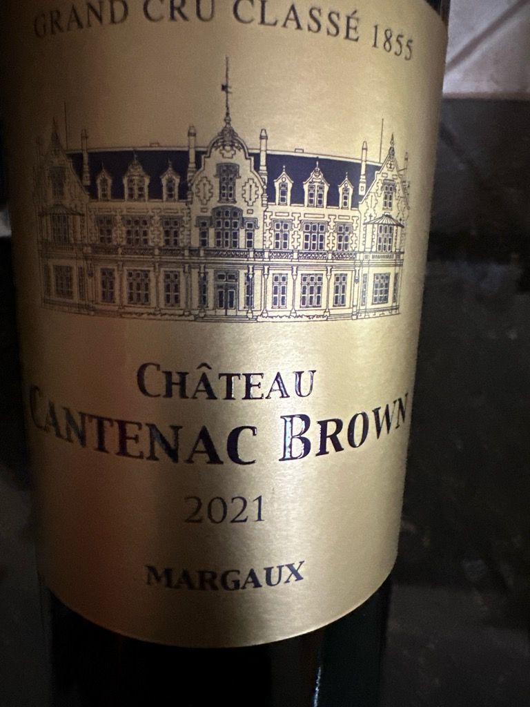 2021 Château Cantenac Brown - CellarTracker