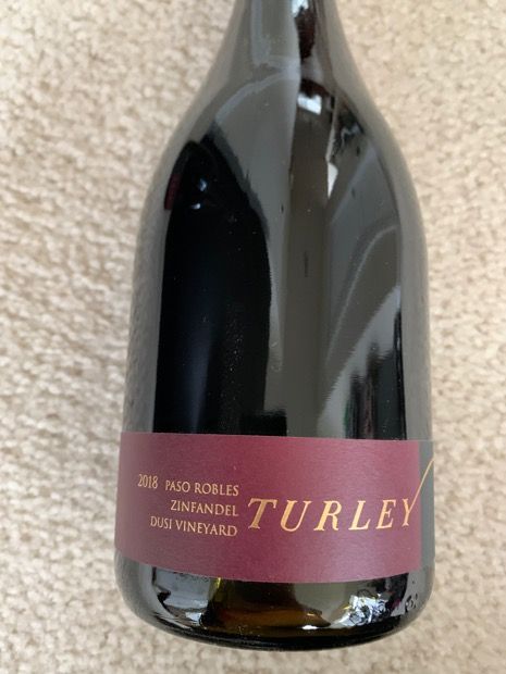 2018 Turley Zinfandel Dusi Vineyard, USA, California, Central Coast ...