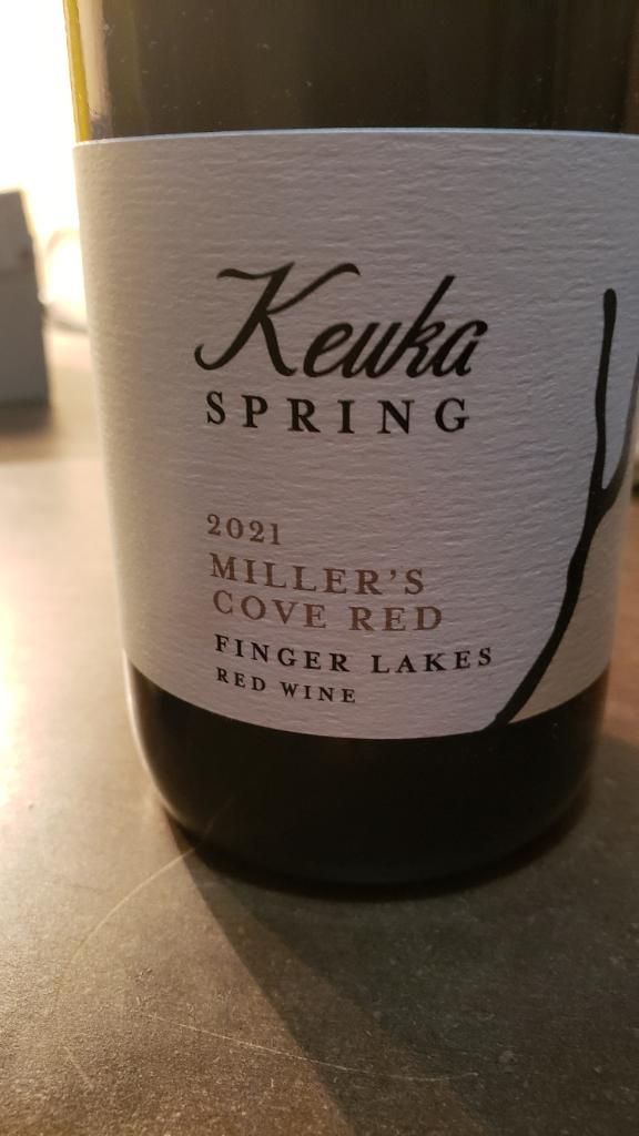 Keuka Spring Logo 2021 Keuka Spring Vineyards Miller's Cove Red, USA, New York, Finger ...