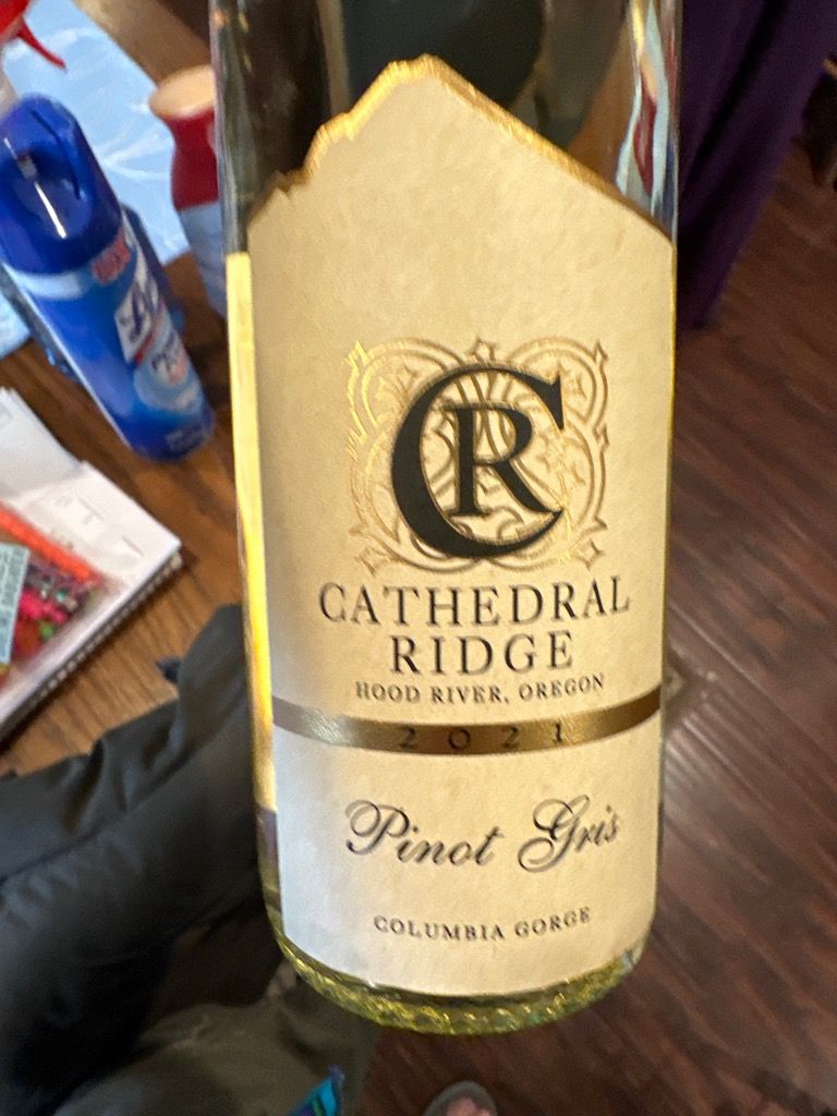2021 Cathedral Ridge Pinot Gris, USA, Oregon/Washington, Columbia Gorge ...