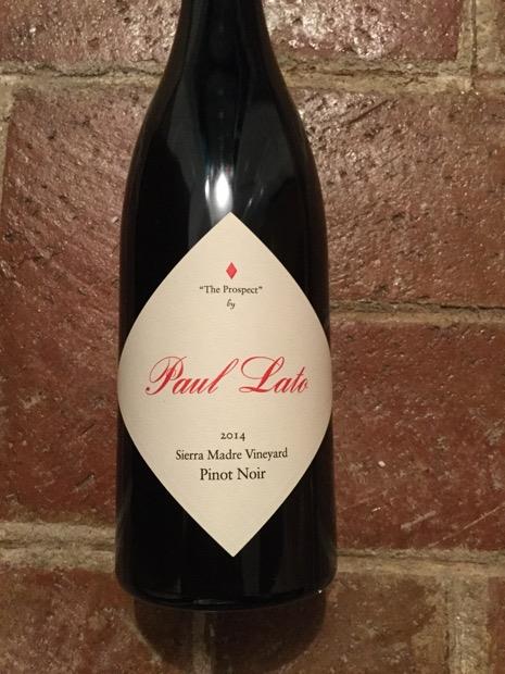 2014 Paul Lato Pinot Noir The Prospect Sierra Madre Vineyard