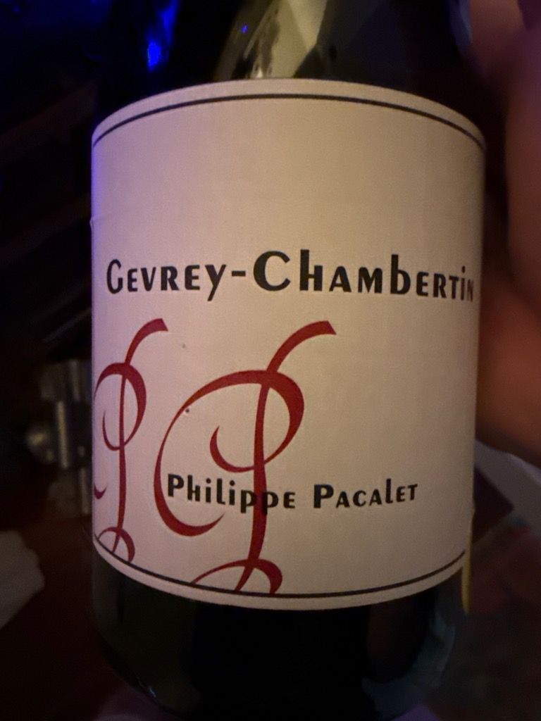 2020 Philippe Pacalet Gevrey-Chambertin - CellarTracker