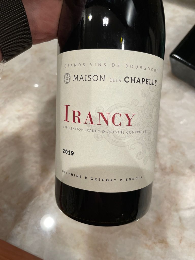 2019 Maison de la Chapelle Irancy, France, Burgundy, Côtes d'Auxerre