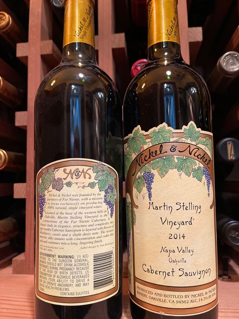 2014 Nickel & Nickel Sauvignon Martin Stelling Vineyard