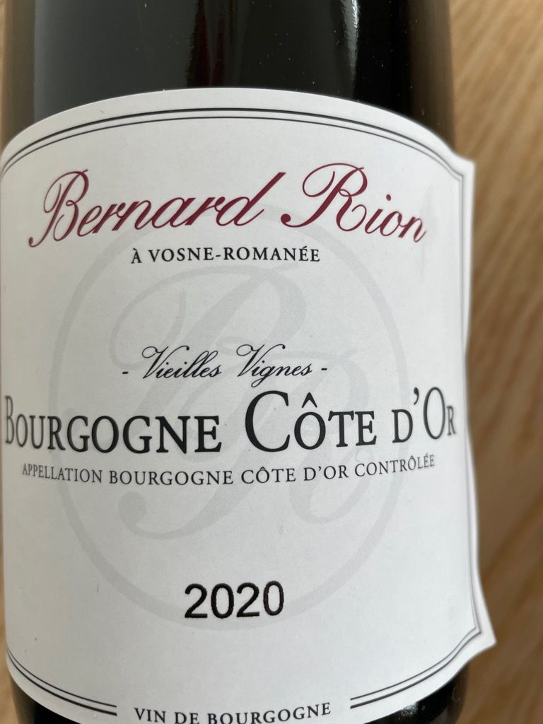 2020 Domaine Armelle et Bernard Rion Bourgogne Hautes-Côtes de Nuits ...