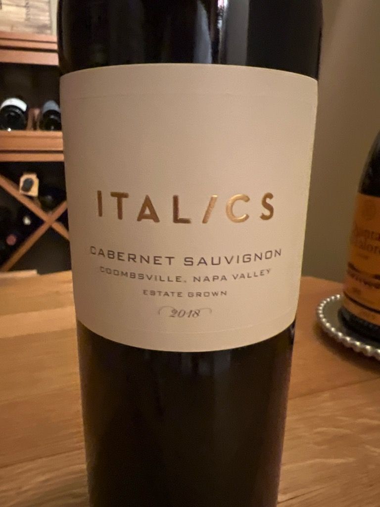 2019 Italics Winegrowers Cabernet Sauvignon Deliberate - CellarTracker