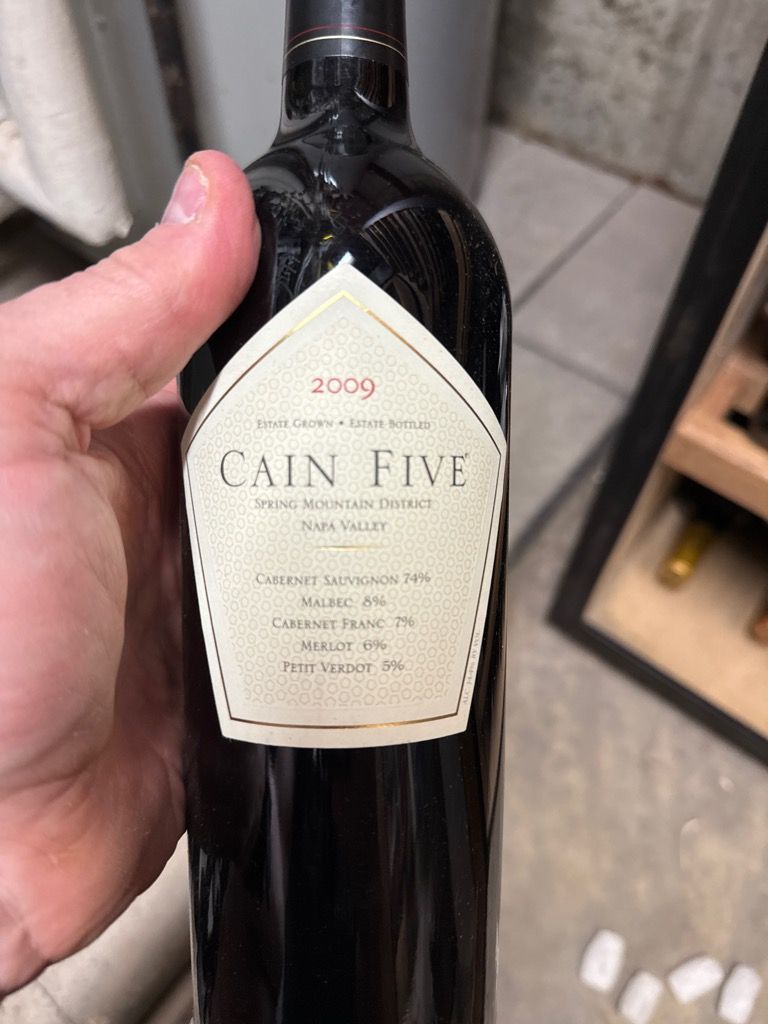 2009 Cain Vineyard & Winery Cain Five - CellarTracker