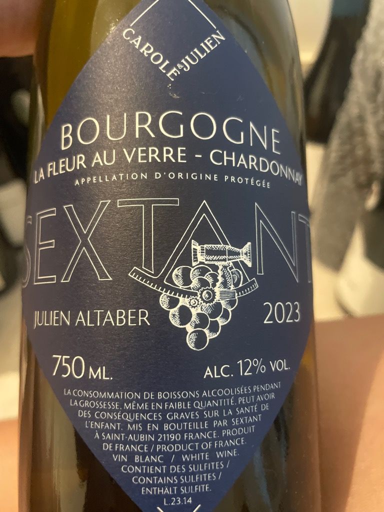 2023 Julien Altaber (Sextant) Chardonnay Bourgogne Blanc, France ...
