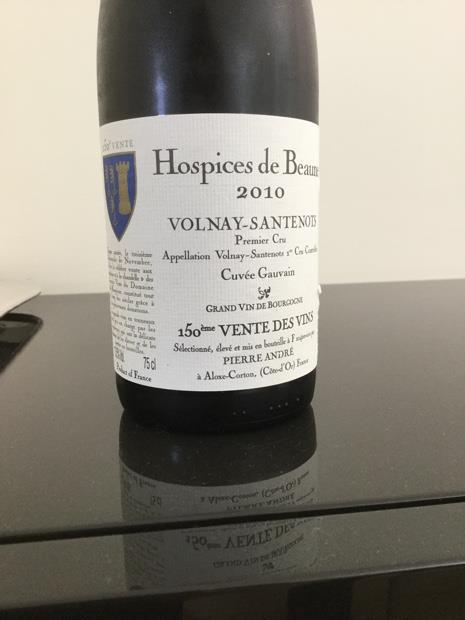 2010 Hospices de Beaune Volnay 1er Cru Santenots Cuvée Gauvain