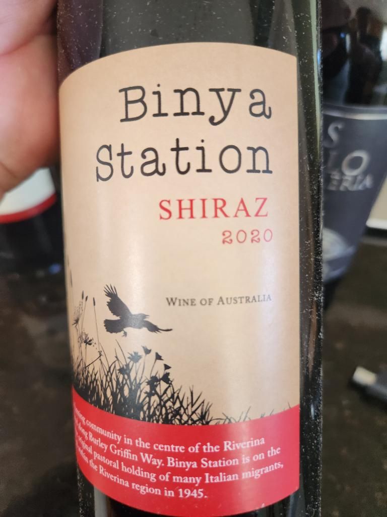 2020 Binya Station Shiraz Australia New South Wales Big Rivers 