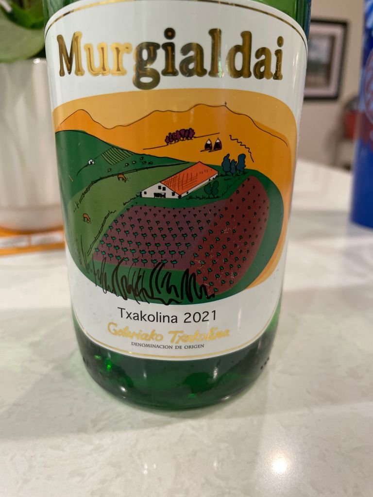 2021 Murgialdai Getariako Txakolina - CellarTracker