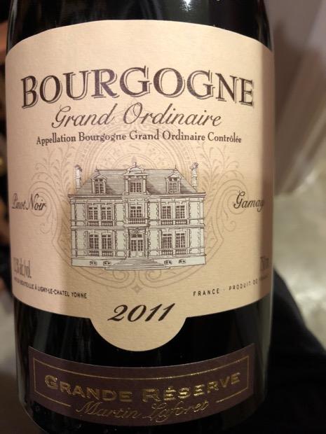 ワイン LEROY Bourgogne Grand Ordinaire 2011 2011 Martin Laforet Bourgogne-Grand-Ordinaire - CellarTracker