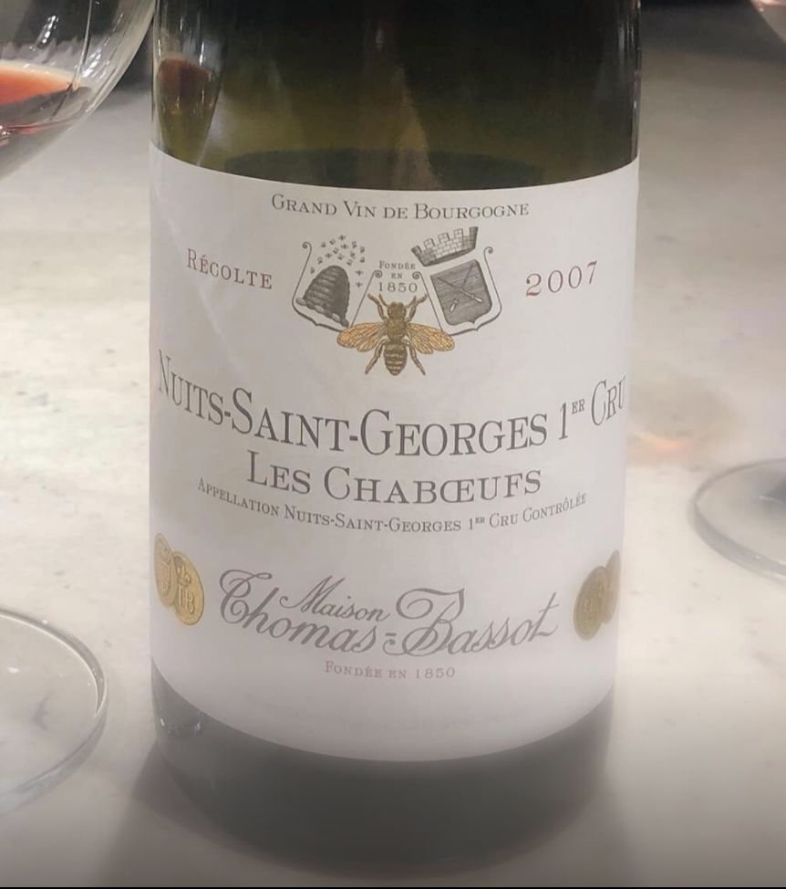 2007 Maison Thomas Bassot Nuits St. Georges 1er Cru Les