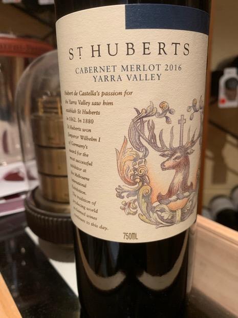 2016 St Huberts Cabernet Merlot, Australia, Victoria, Port Phillip ...