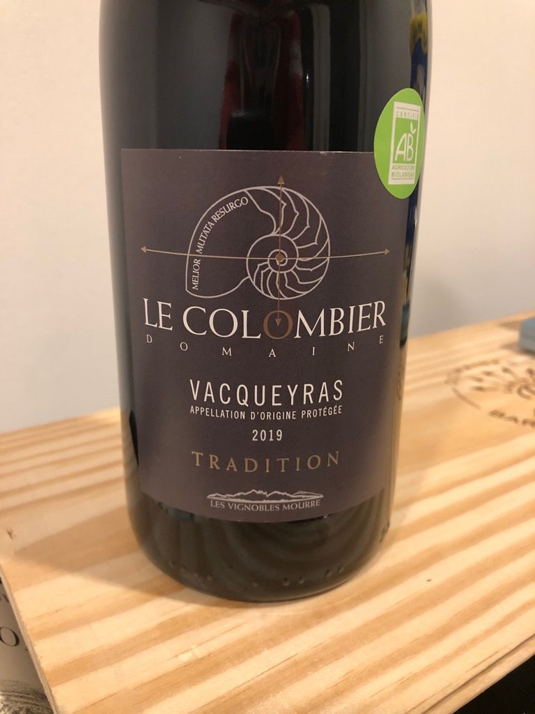 2021 Domaine Le Colombier Vacqueyras Tradition, France, Rhône, Southern
