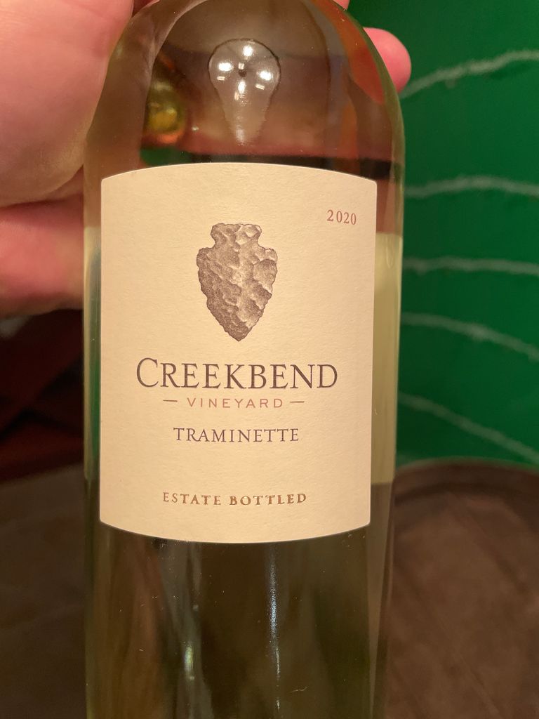 2020 Oliver Winery Traminette Creekbend, USA, Indiana, Indiana Uplands ...