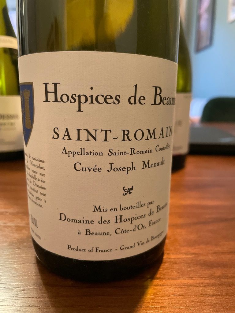 2016 Hospices De Beaune Saint-Romain Cuvée Joseph Menault Cuvée Joseph ...