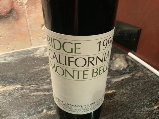 Ridge Monte Bello retrospective: 21 vintages of the California