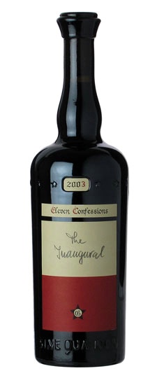 2003 Sine Qua Non Grenache The Inaugural Eleven Confessions