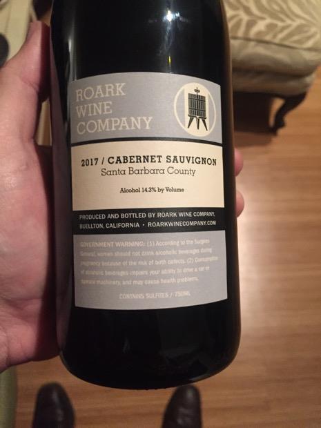 2017 Roark Wine Company Cabernet Sauvignon, Usa, California, Central 