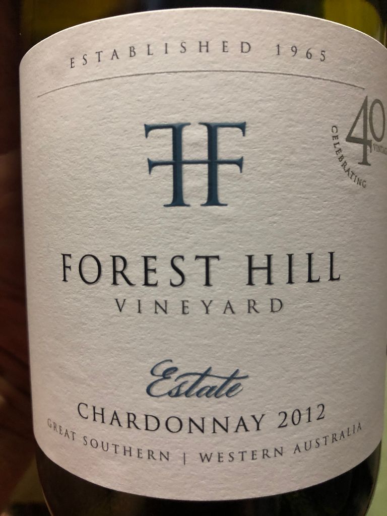 2012 Forest Hill Vineyard Chardonnay Estate Mount Barker, Australia